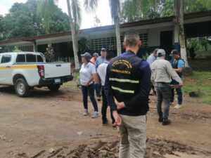 MP realiza inspección en la granja de la Escuela Normal.