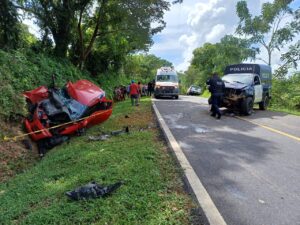 Unidad Policial pierde la vida en accidente de tránsito en Veraguas.