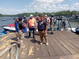 Rescatan a tripulantes en el sur de Veraguas.